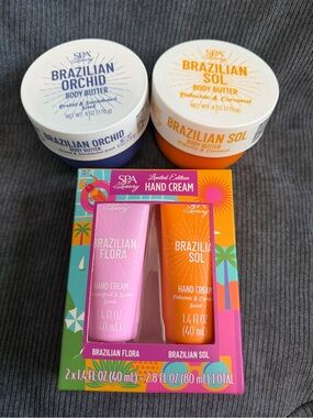 Spa Luxury  Brazilian  Orchid & Sol Body Butter and Hand Cream Set, Moisturizer